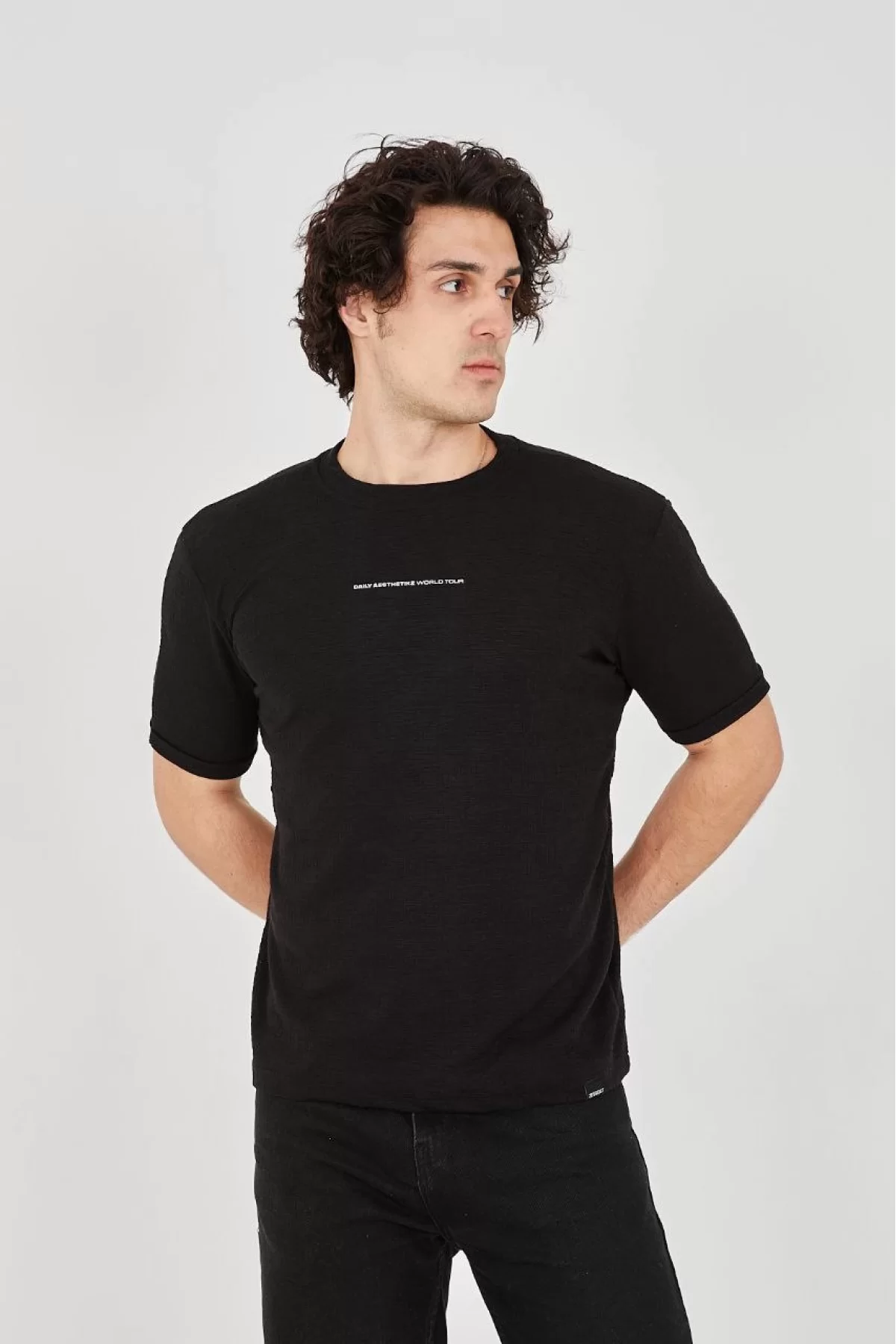 Unisex Jakar Kumaş Slim Fit T-Shirt