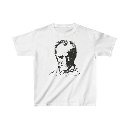 Çocuk Unisex Baskılı T-Shirt - Beyaz