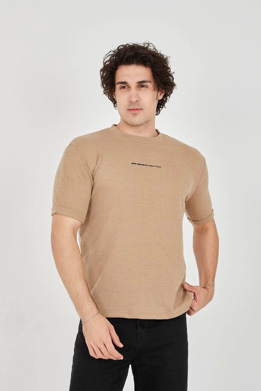 Unisex Jakar Kumaş Slim Fit T-Shirt