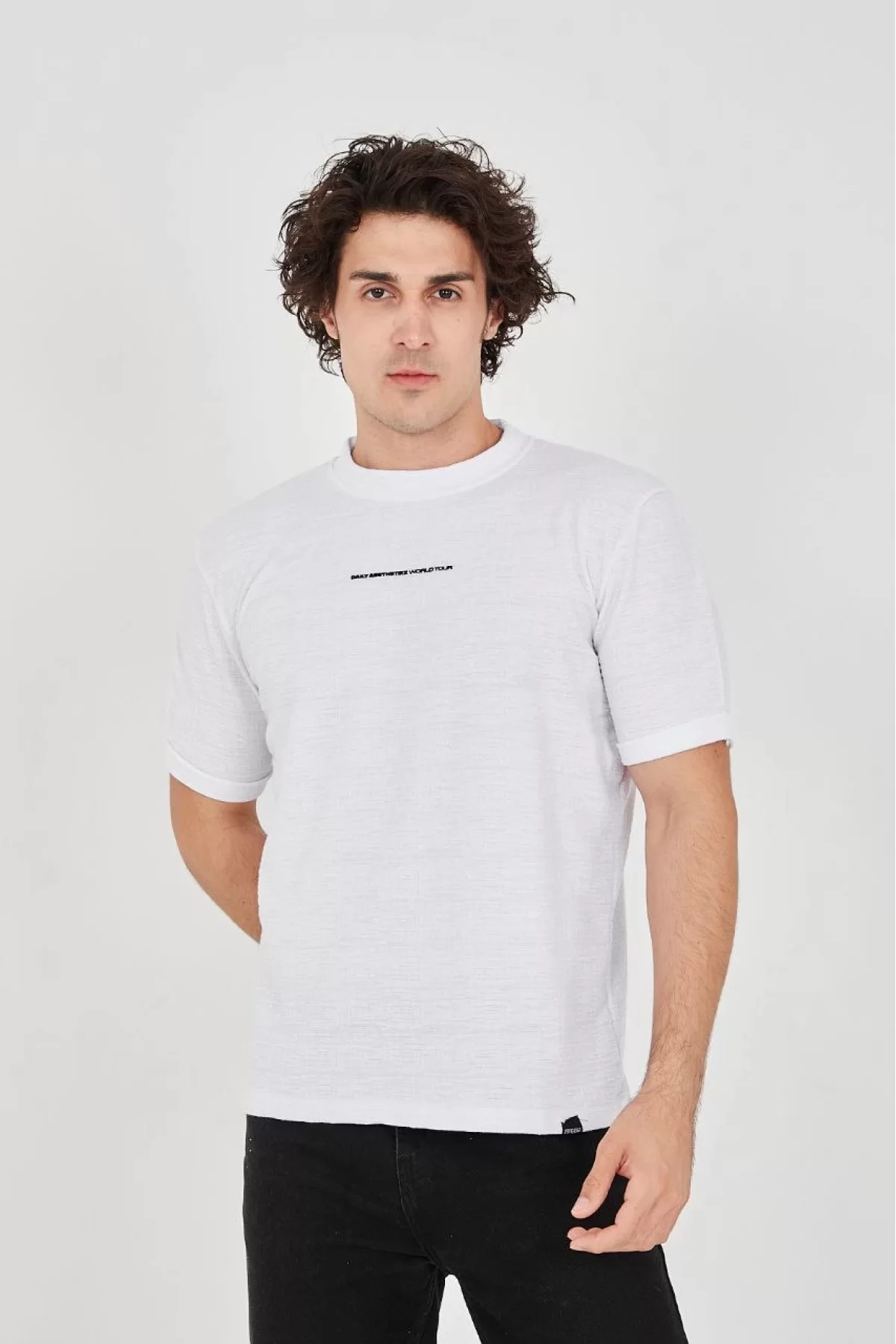 Unisex Jakar Kumaş Slim Fit T-Shirt