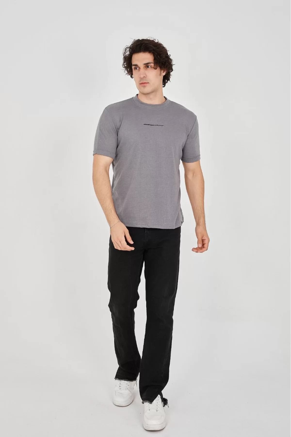 Unisex Jakar Kumaş Slim Fit T-Shirt